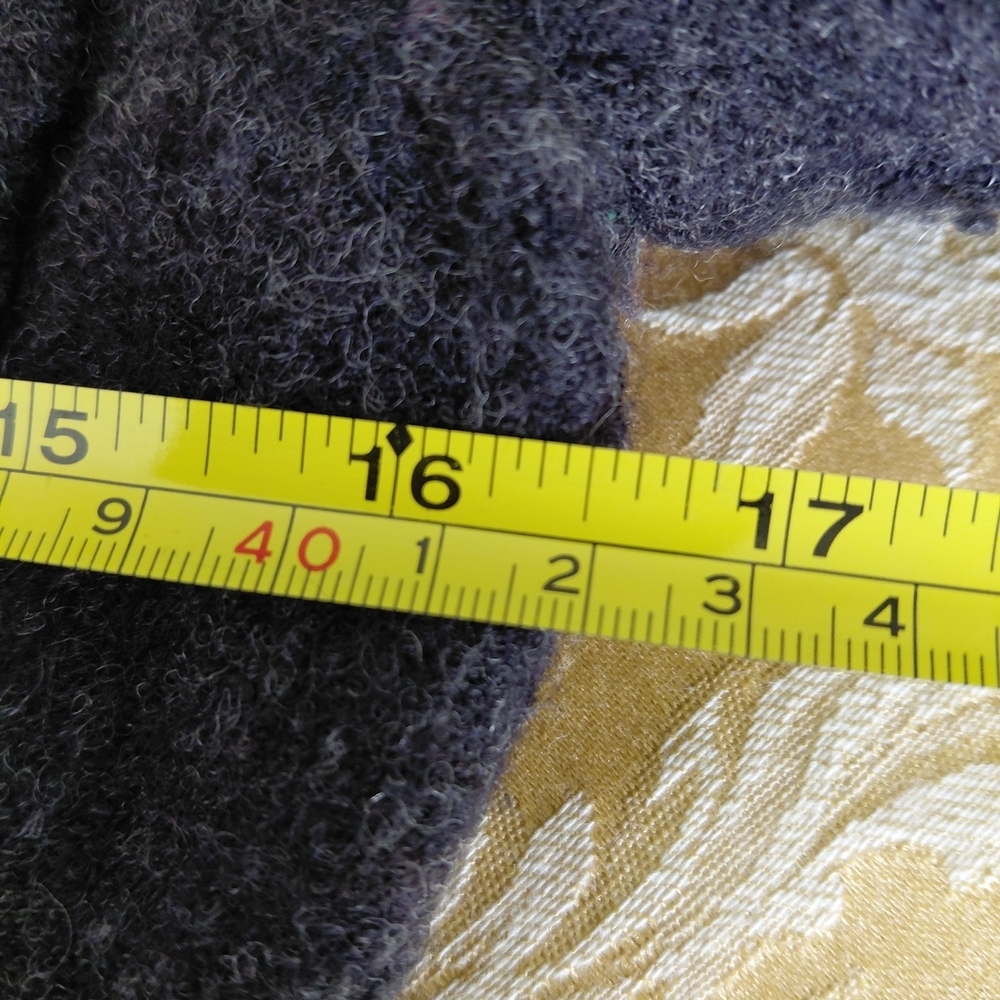 Cache 100% Wool Peplum Jacket Small Fitted Blazer Gray Draped Front Tailored - Picture 6 of 11
